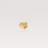The Luques Square Signet Ring in Yellow Citrine