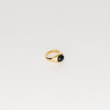 The Francis Oval Signet Ring in Onyx