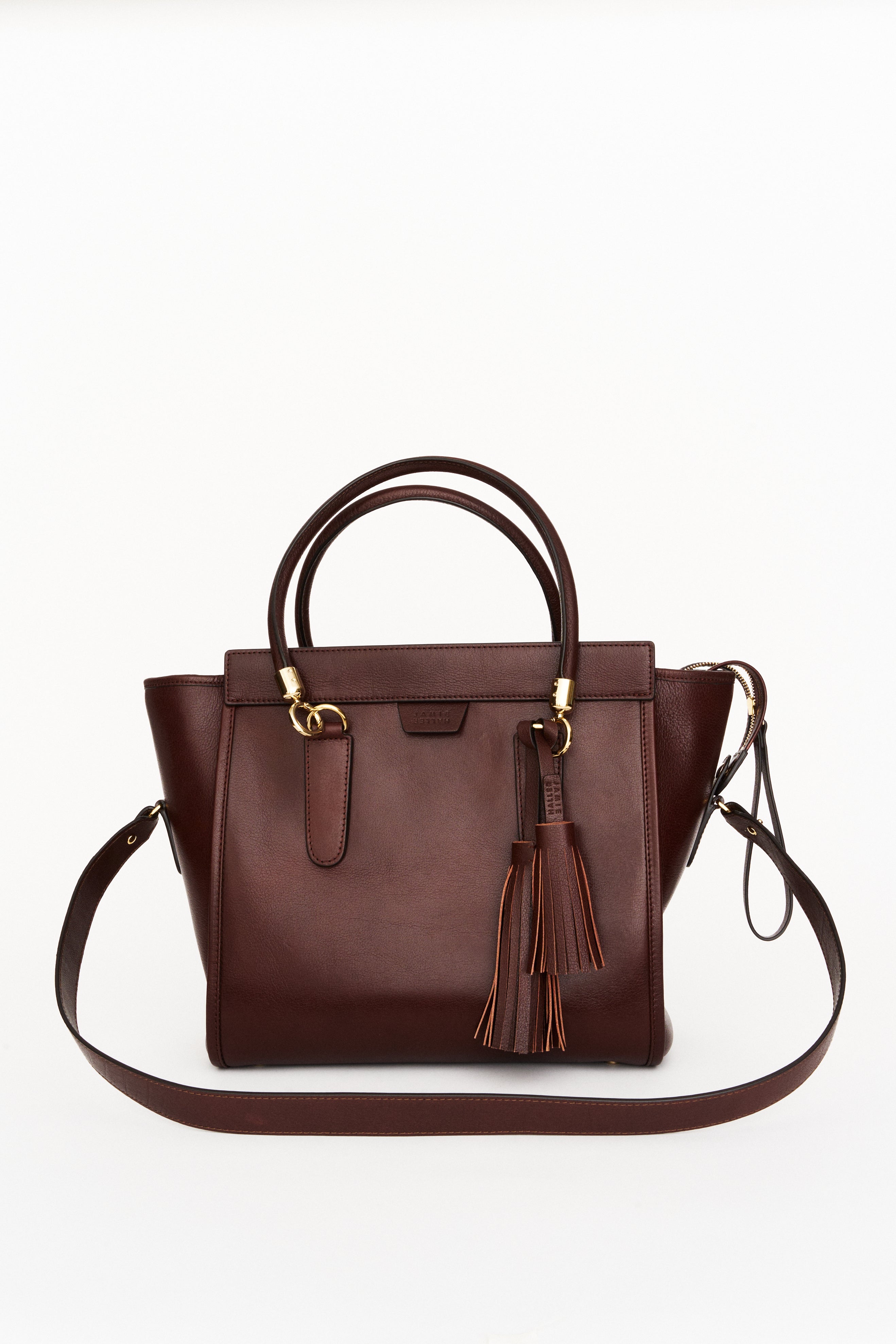 The Fringe Tie in Oxblood