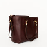 The Trap Tote in Oxblood