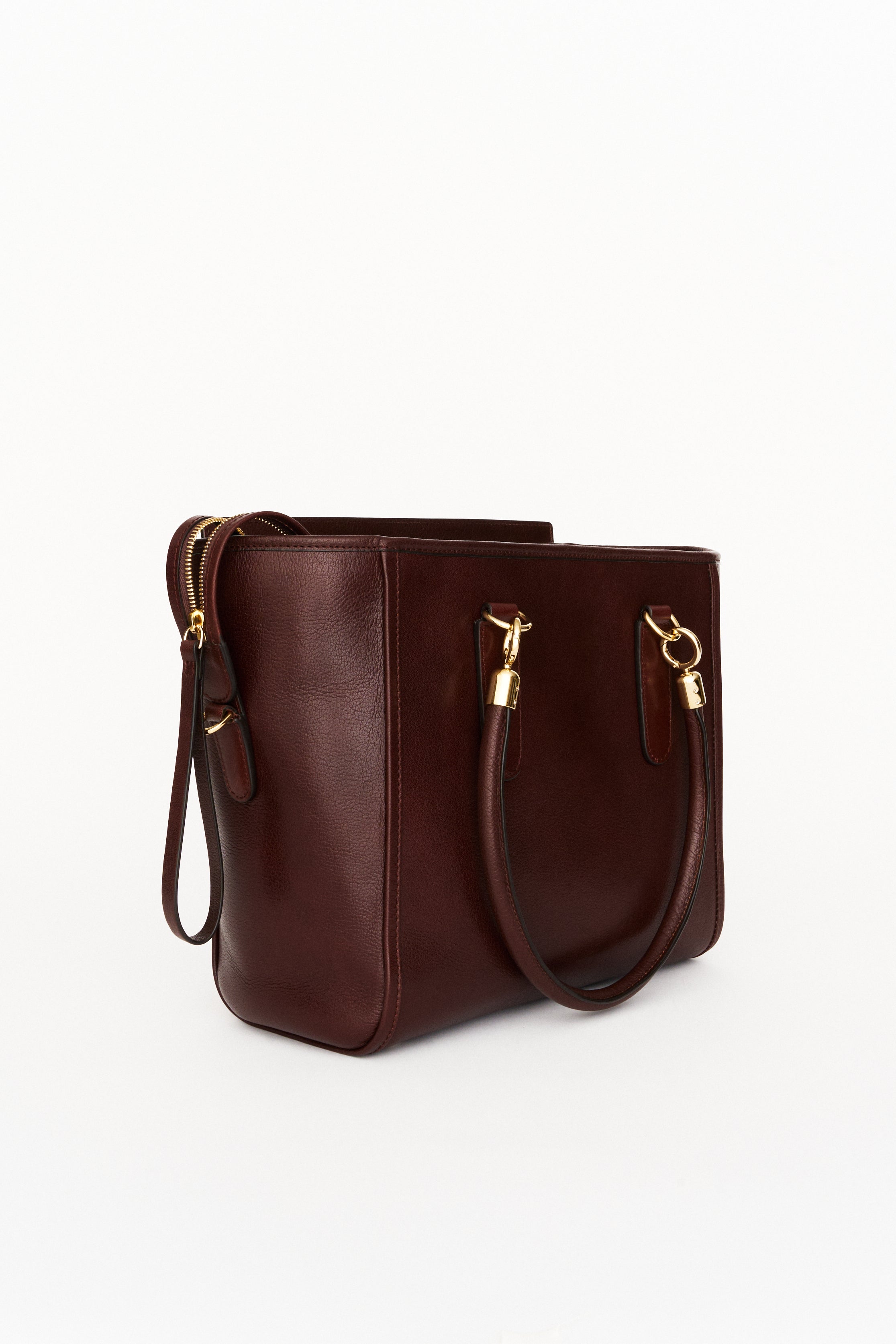 The Trap Tote in Oxblood