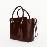 The Trap Tote in Oxblood