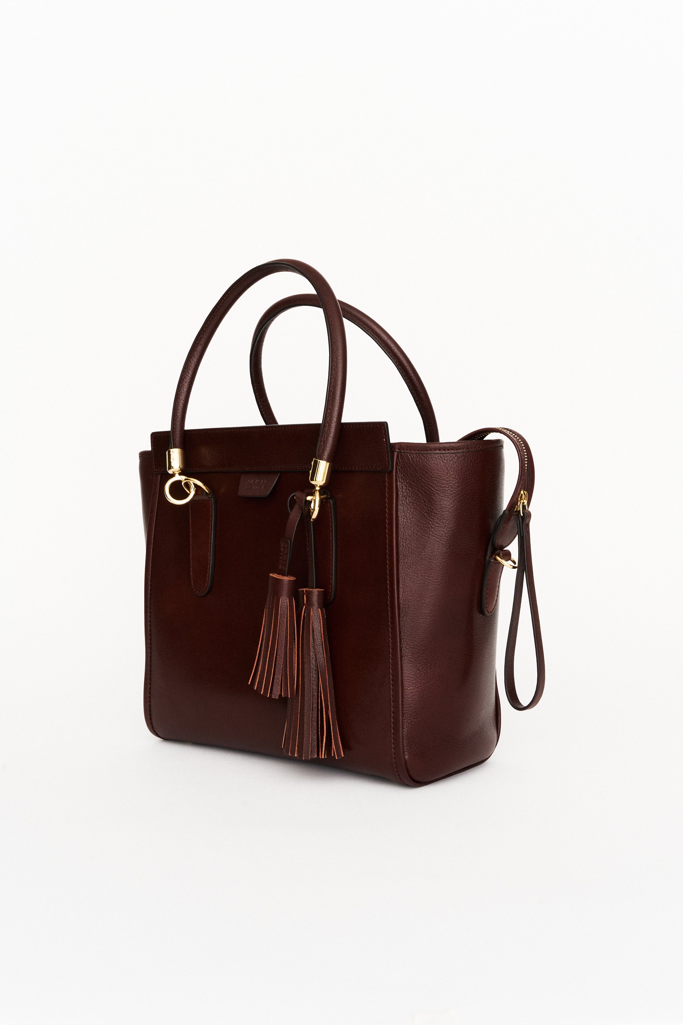 The Trap Tote in Oxblood
