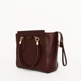 The Trap Tote in Oxblood