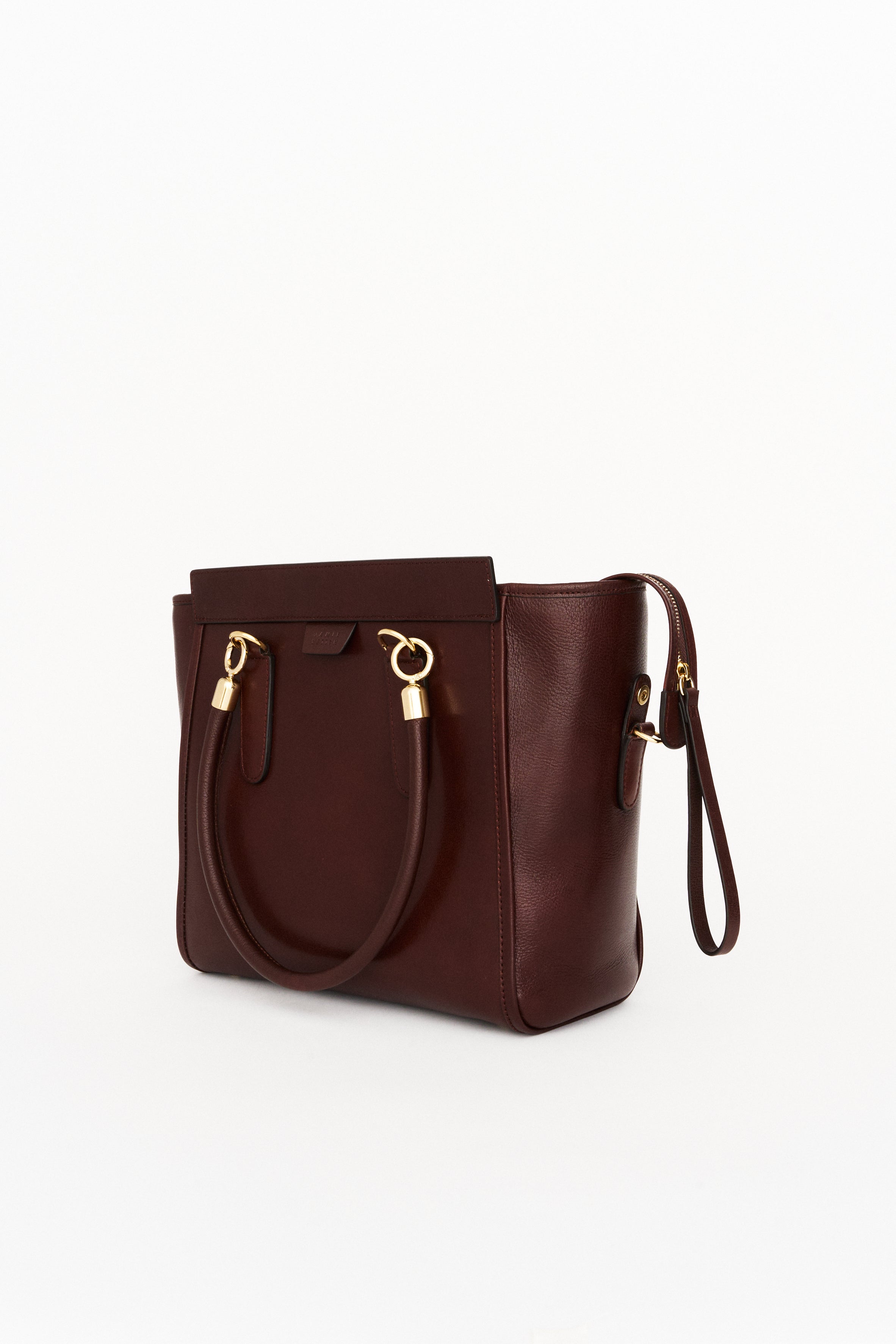 The Trap Tote in Oxblood