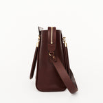 The Trap Tote in Oxblood