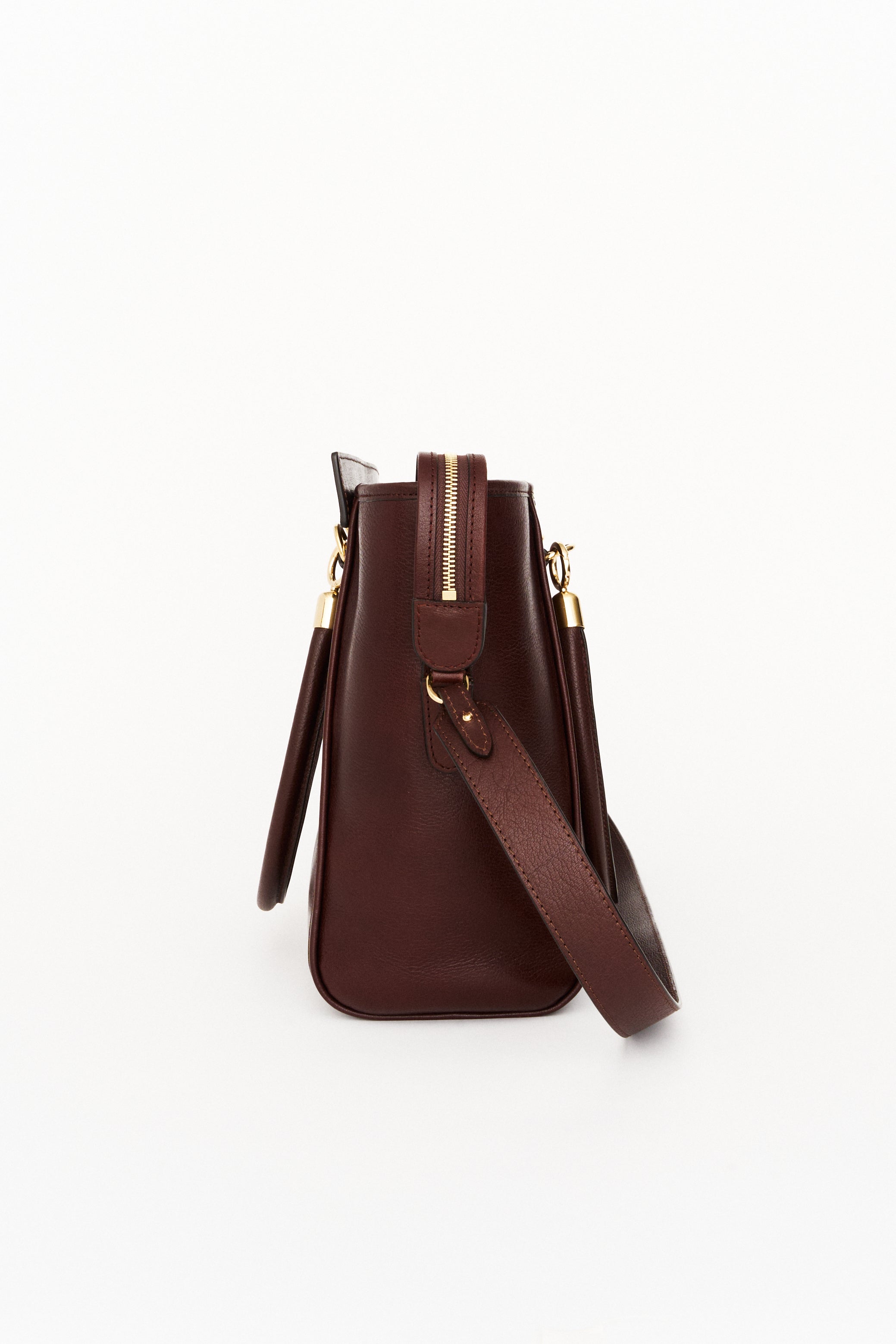 The Trap Tote in Oxblood