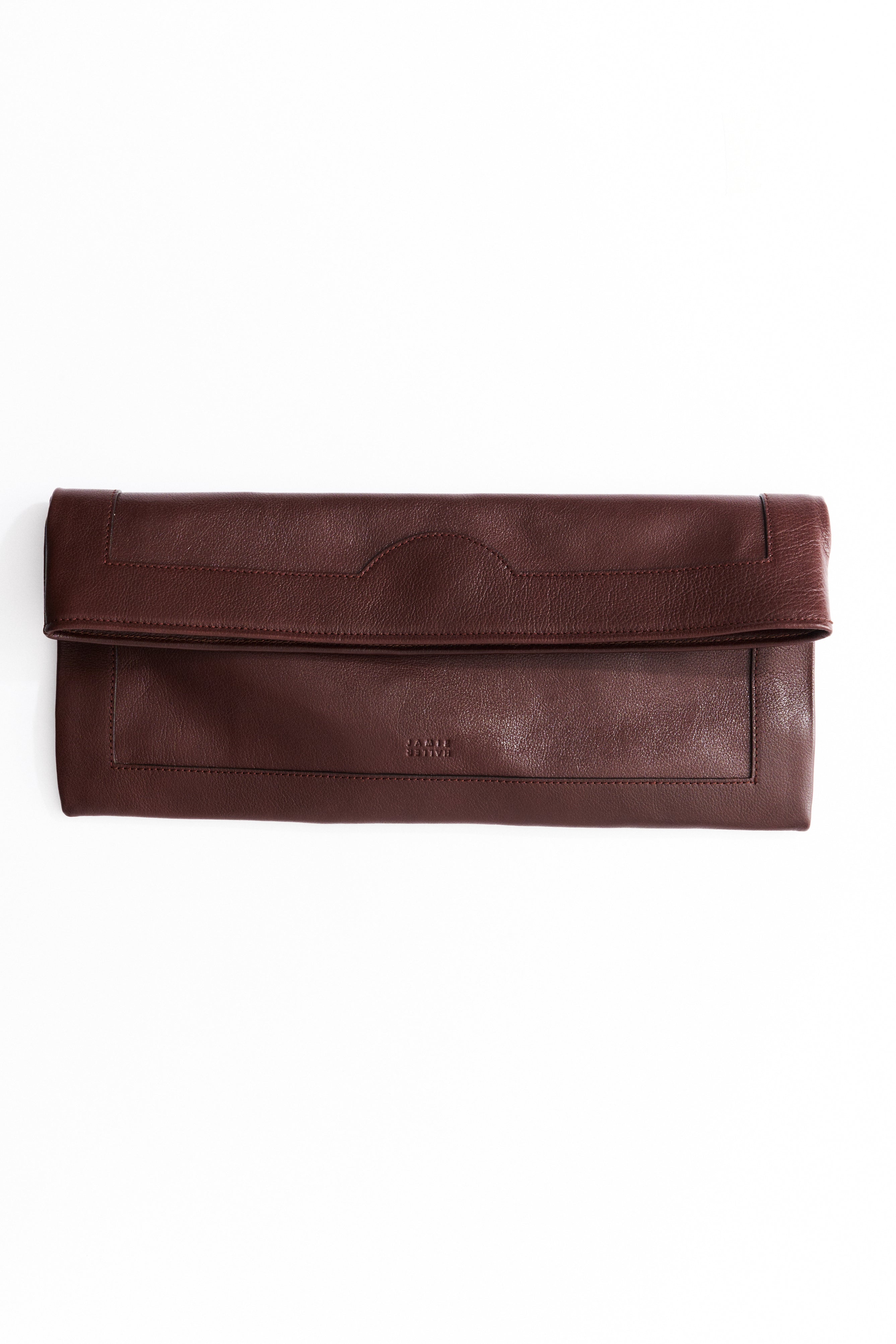 The Document Clutch in Oxblood