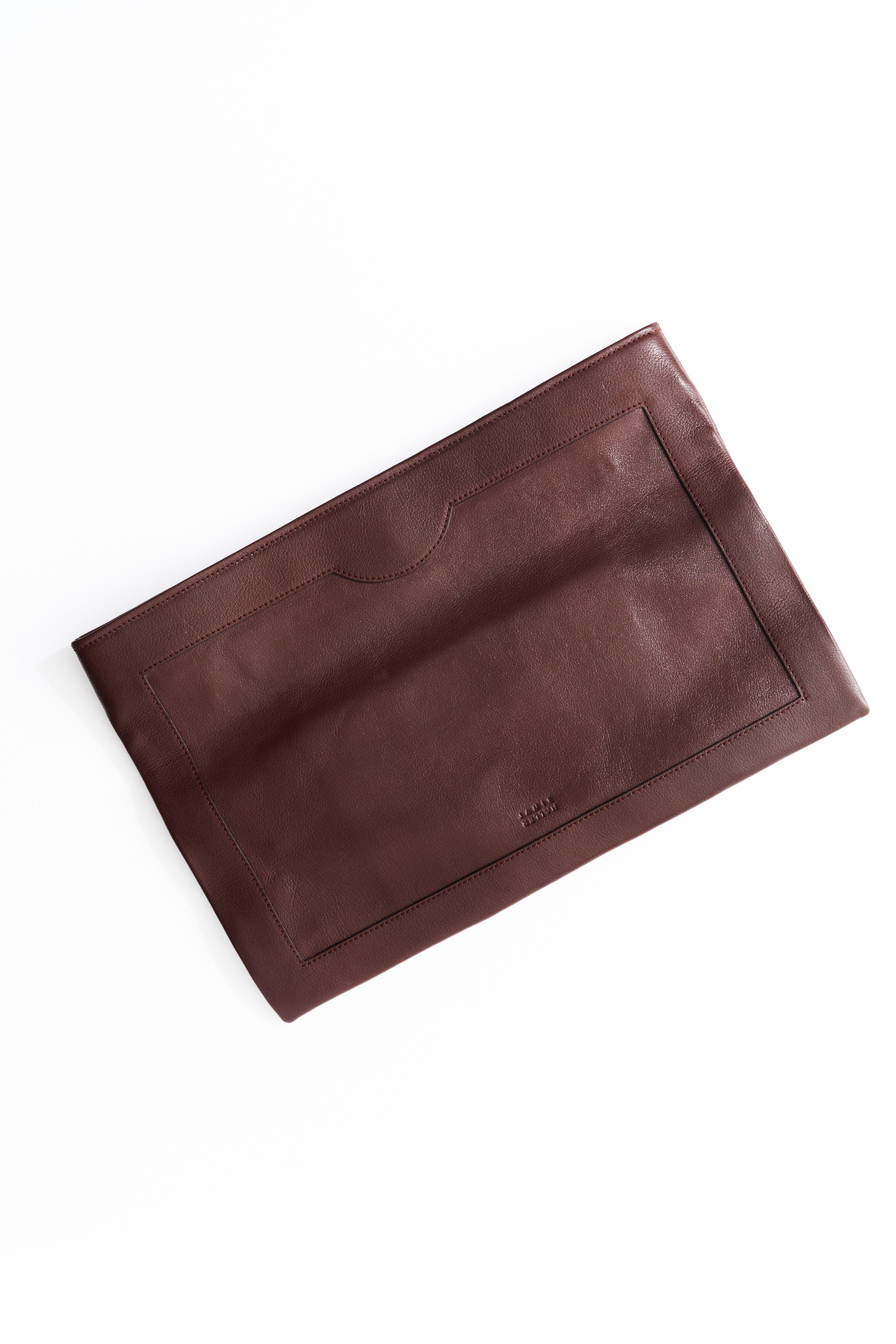 The Document Clutch in Oxblood