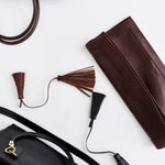 The Fringe Tie in Black