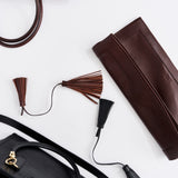 The Fringe Tie in Black