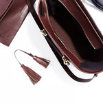 The Trap Tote in Oxblood