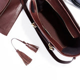 The Trap Tote in Oxblood