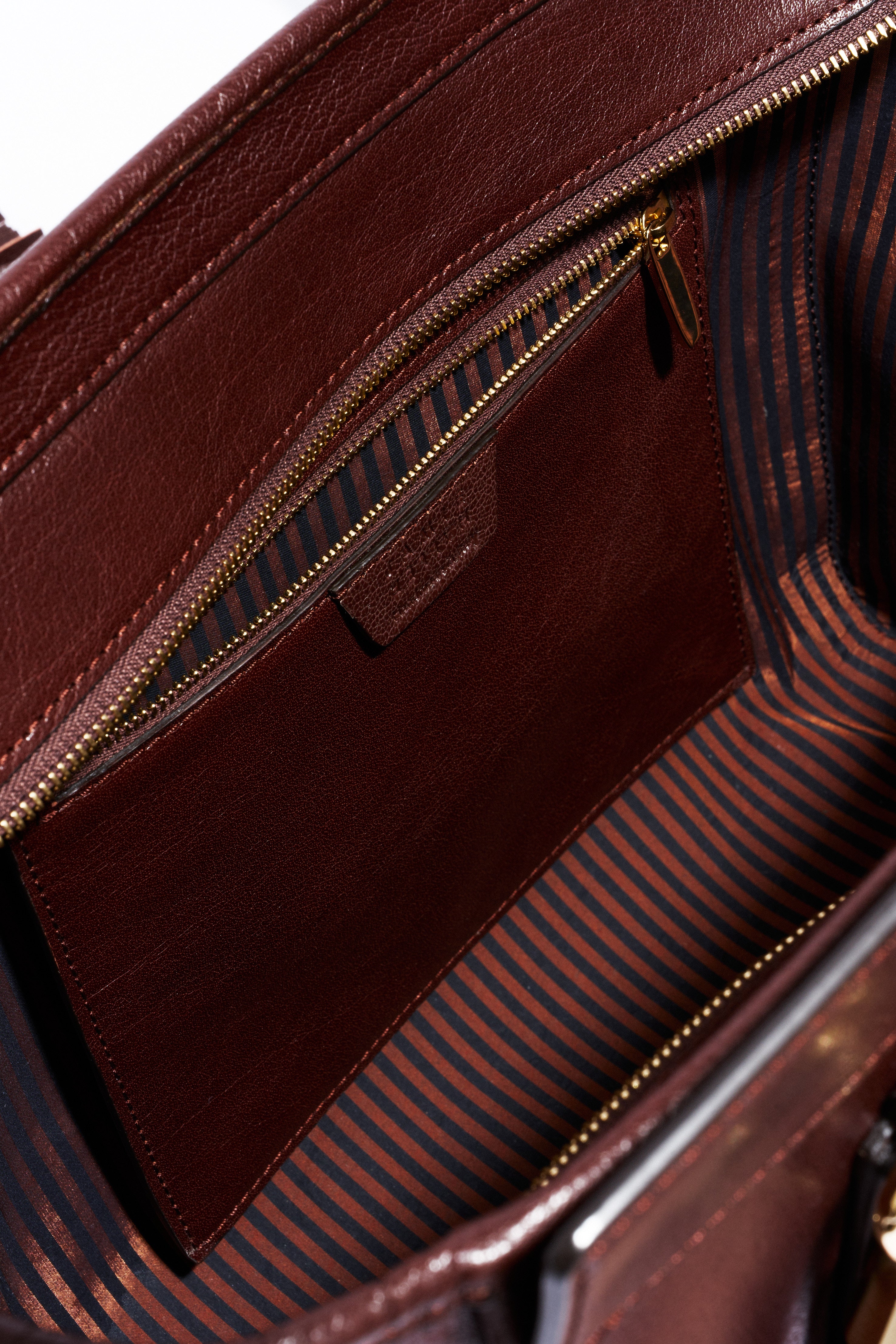 The Trap Tote in Oxblood