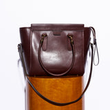 The Trap Tote in Oxblood