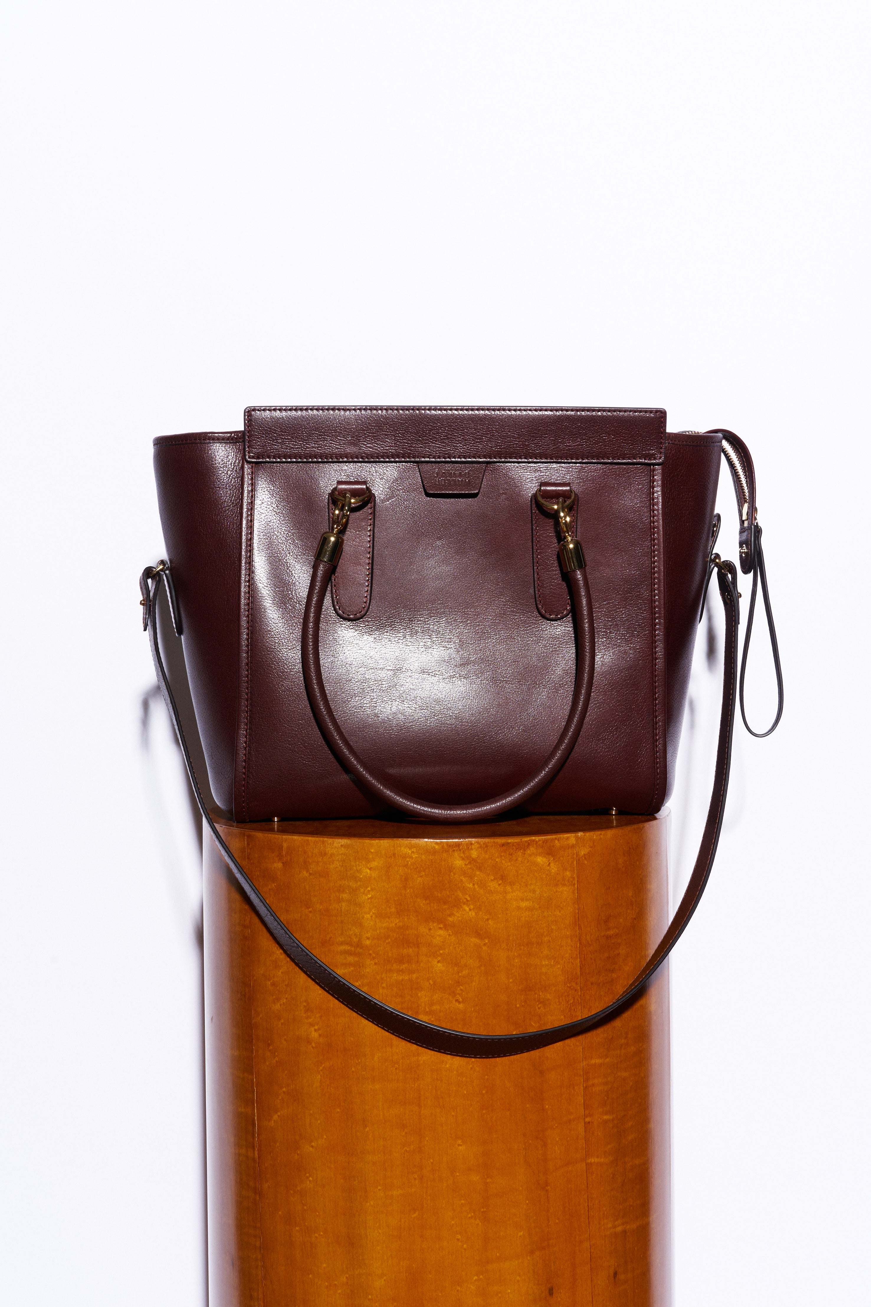 The Trap Tote in Oxblood