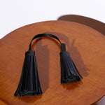 The Fringe Tie in Black