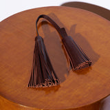 The Fringe Tie in Oxblood