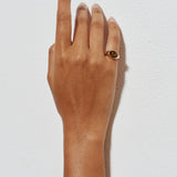 The Francis Oval Signet Ring in Tigers Eye