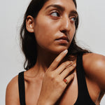 The Francis Oval Signet Ring in Carnelian