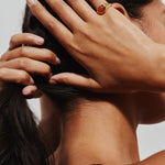 The Francis Oval Signet Ring in Carnelian