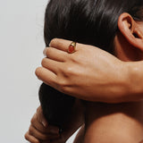 The Francis Oval Signet Ring in Carnelian