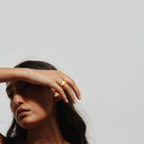 The Luques Square Signet Ring in Yellow Citrine