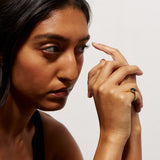 The Francis Oval Signet Ring in Onyx