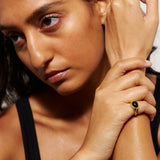 The Francis Oval Signet Ring in Onyx