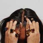 The Francis Oval Signet Ring in Tigers Eye