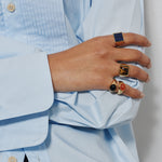 The Francis Oval Signet Ring in Carnelian