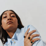 The Francis Oval Signet Ring in Carnelian