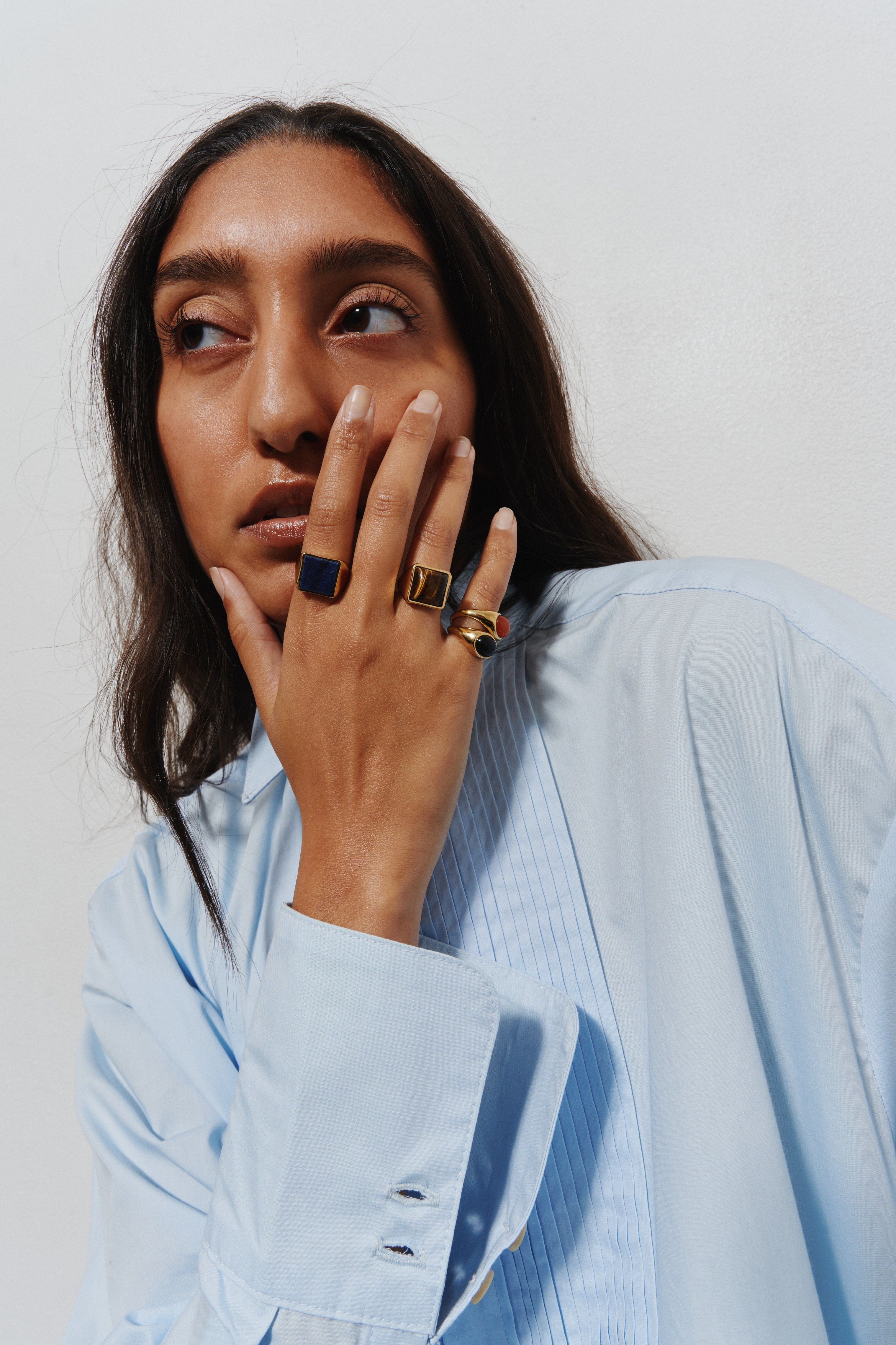 The Francis Oval Signet Ring in Carnelian