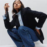 The Fringe Tie in Black