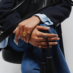 The Fringe Tie in Black