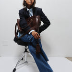 The Trap Tote in Oxblood