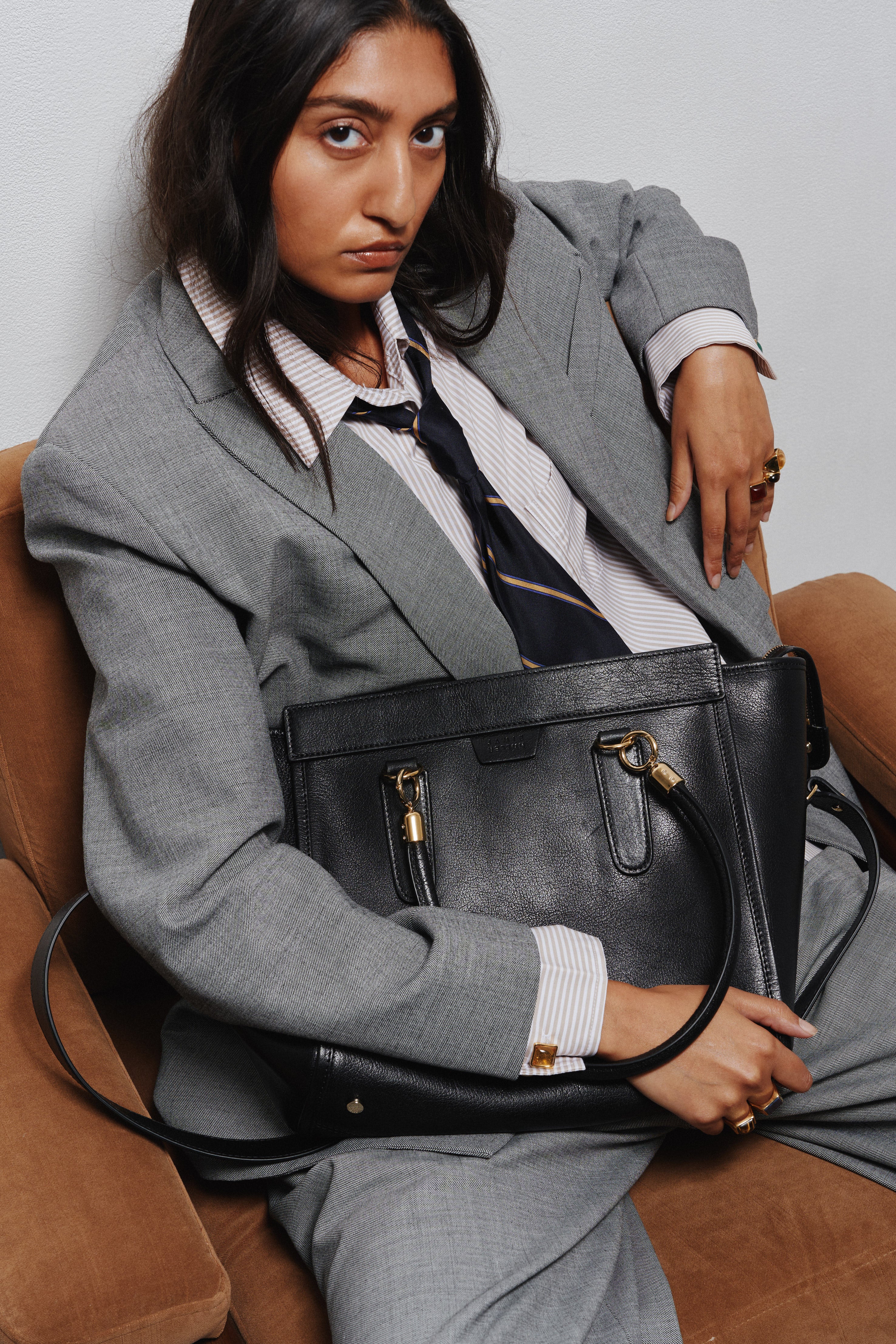 The Trap Tote in Black