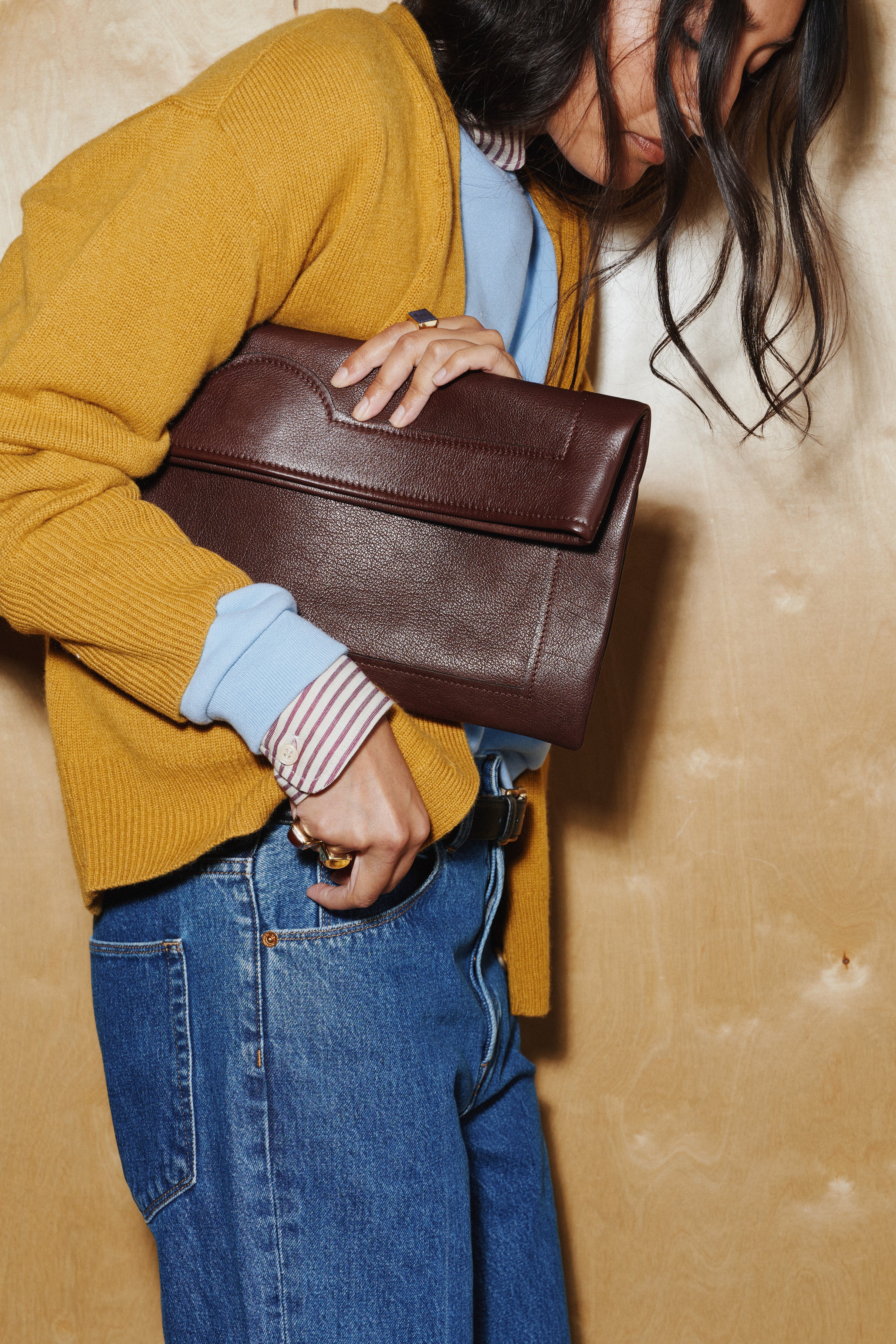 The Document Clutch in Oxblood