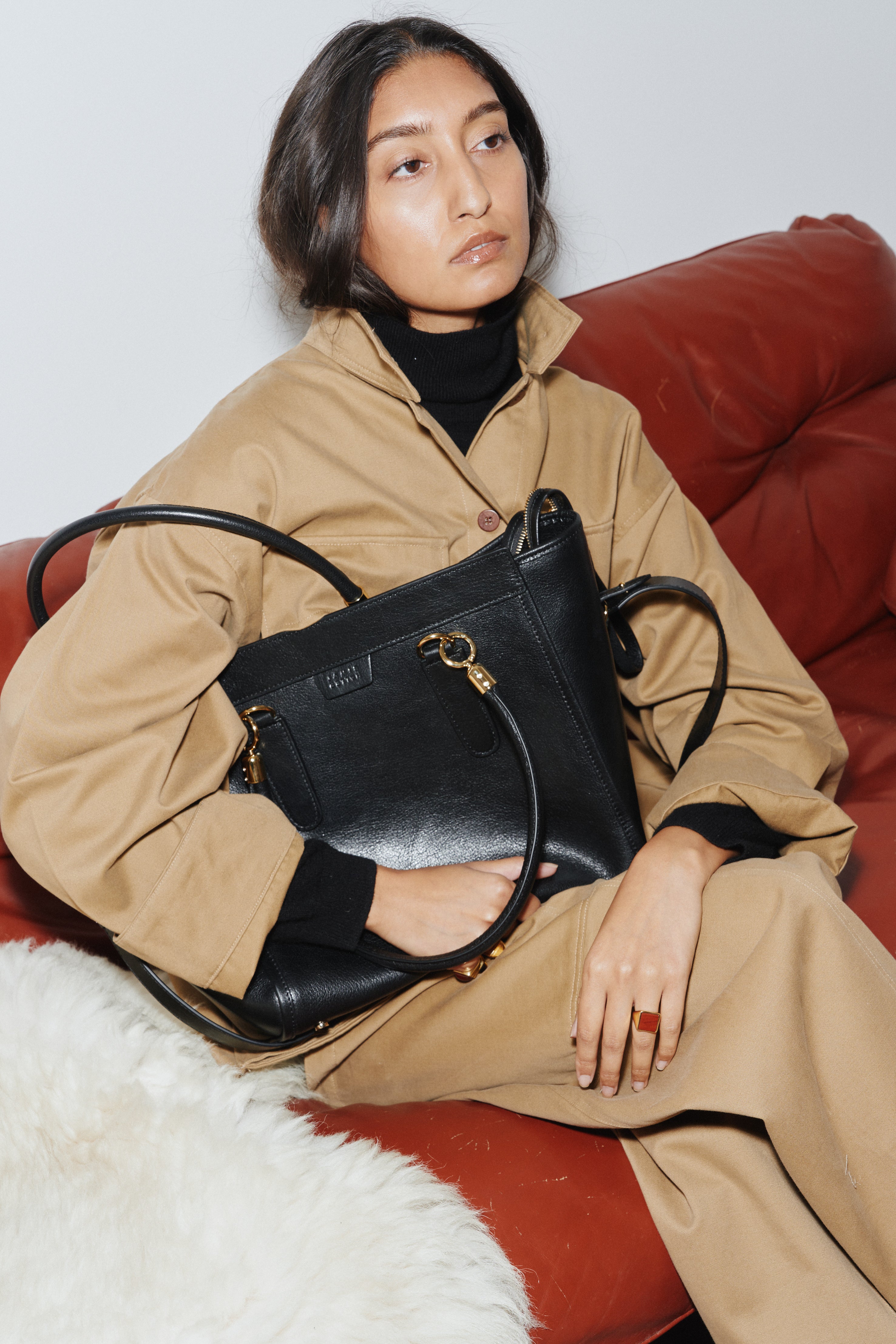 The Trap Tote in Black