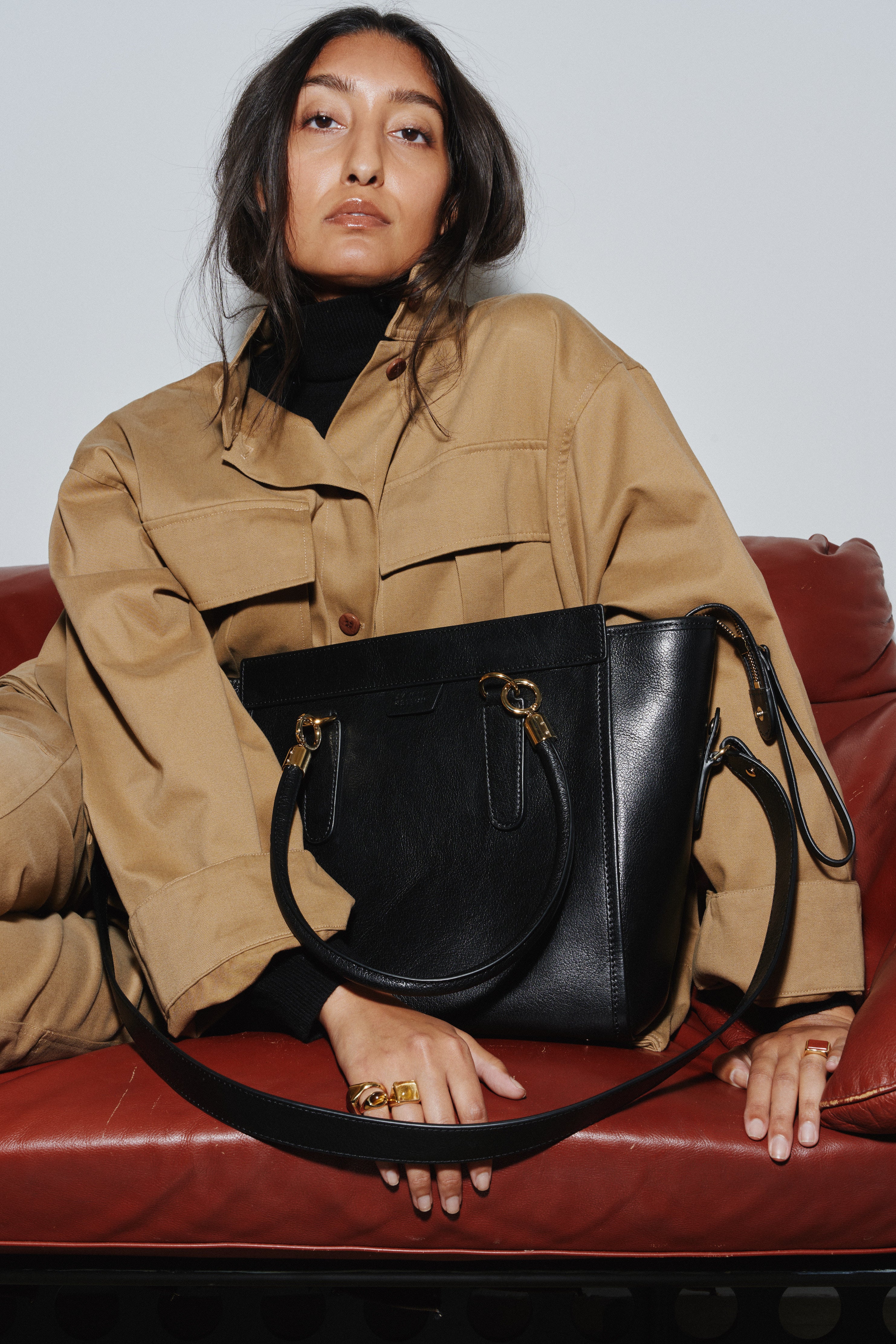 The Trap Tote in Black