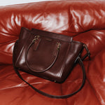 The Trap Tote in Oxblood