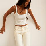 The Undershirt Rib Tank in White