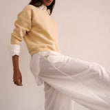 The Balloon Pant in White