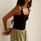 The Undershirt Rib Tank in Black