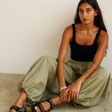 The Balloon Pant in Eucalyptus