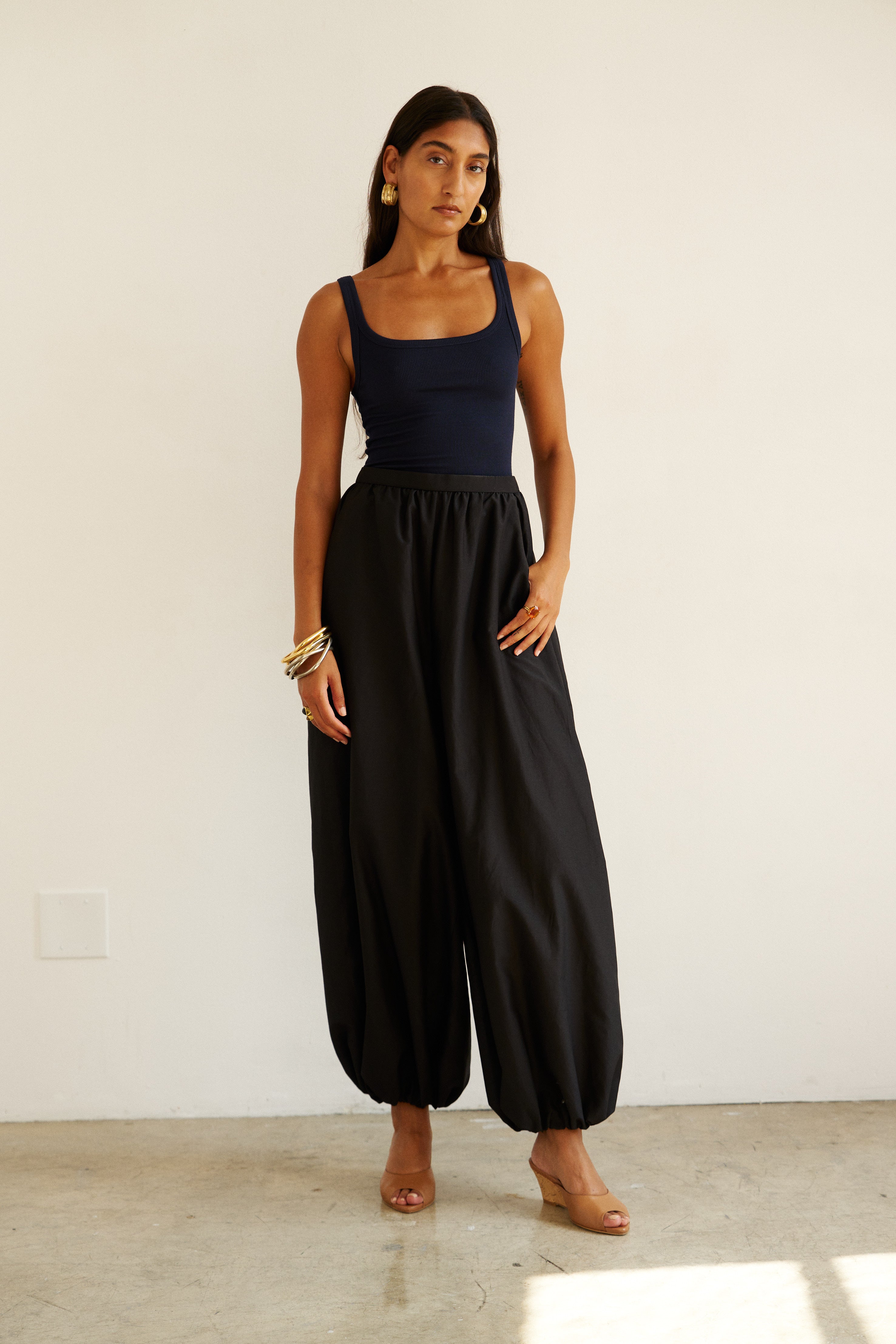 The Undershirt Rib Tank in Navy