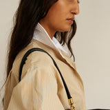 The Tipped Weekend Shirt in Honey Stripe