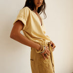 The V Tee in Butter
