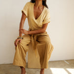 The V Tee in Butter