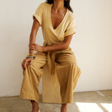 The V Tee in Butter